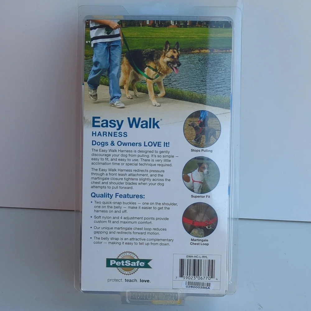 PetSafe Easy Walk Dog Harness Royal Blue